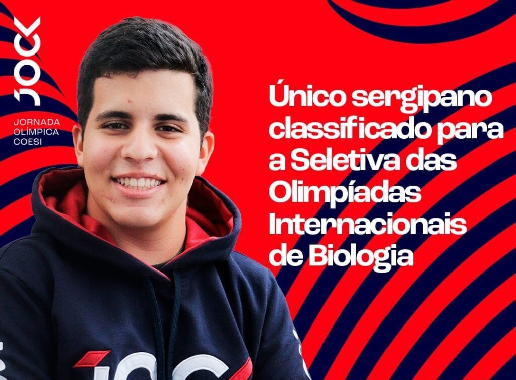 Estudante do COESI conquista a maior nota do Brasil e representa Sergipe na seletiva das Olimpíadas Internacionais de Biologia